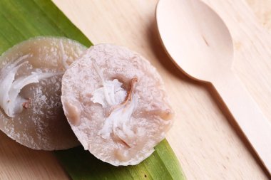 Thai tatlı muzlu pasta tatlı Thai tatlı muz yaprağı, thai