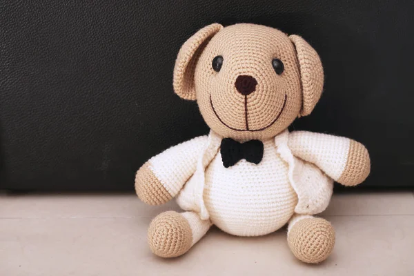 Bear doll in love, Toy bears with wedding — Stock Photo, Image