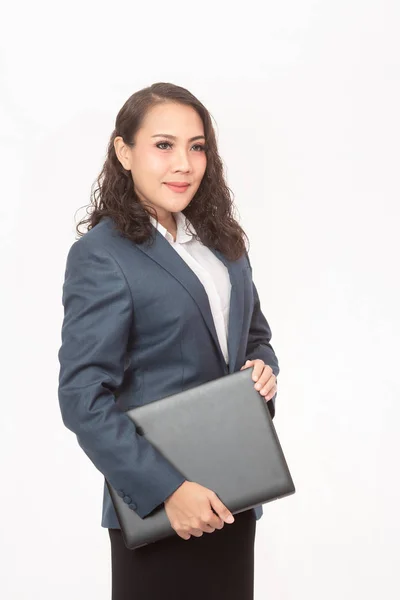 Beautiful businesswoman and her work — Stockfoto