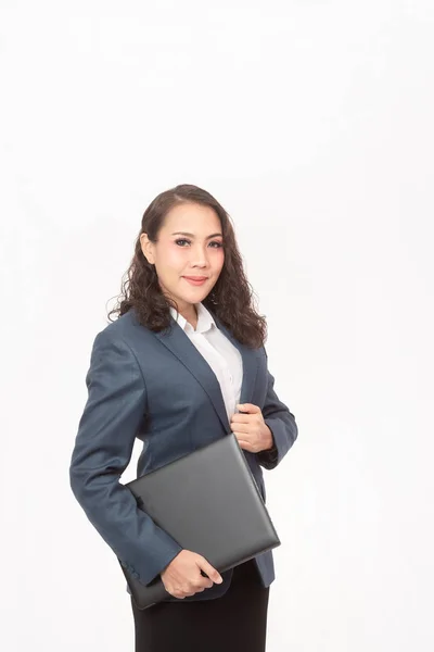 Hermosa mujer de negocios y su trabajo —  Fotos de Stock