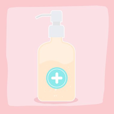 Corona virüs talimatları, vektör biçiminde illüstrasyon