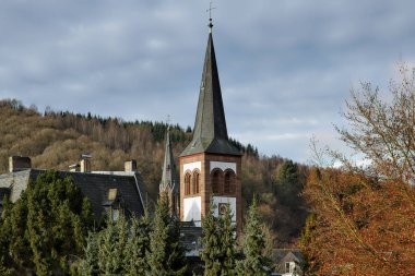Almanya, Schleiden spa kasabası, şehir manzarası.