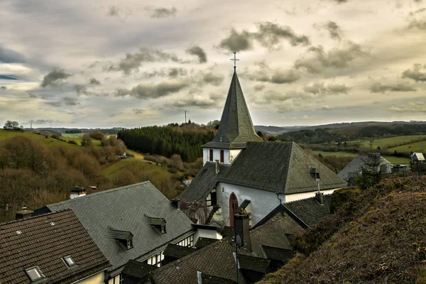 Panorama Van Natuur Nationaal Park Eifel Duitsland — Stockfoto