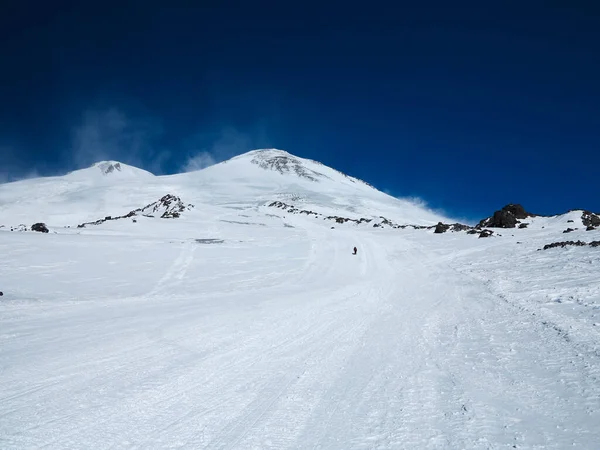 Schönheit Der Natur Blick Auf Den Gipfel Des Elbrus — Stockfoto