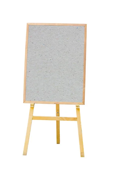 Картонная доска из серого меню, изолированная на белом фоне, вырезающая дорожка . — стоковое фото