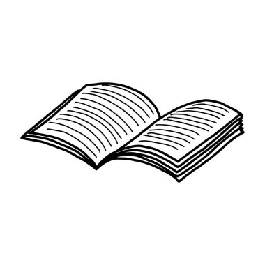 vektör çizim el çizilmiş kroki defter çizgili beyaz arka plan üzerinde izole