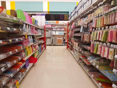 Chiang Rai, Tayland - 6 Şubat: süpermarket iç görünümünde 