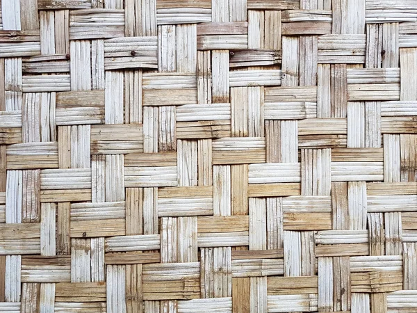 Patrón de pared antigua casa tailandesa para el fondo y la textura. Hecho de tallos de plantas de bambú . —  Fotos de Stock