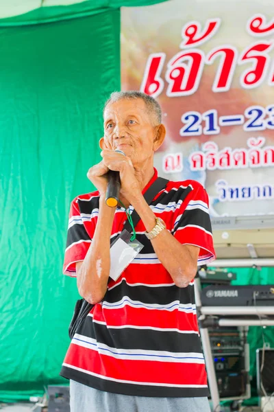 Chiang Rai, Tayland - 20 Şubat: tanımlanamayan adam cüzzam acı konuşabilmesinin Hıristiyan Kampı'nda 20 Şubat 2016 üzerinde Chiang rai, Tayland. — Stok fotoğraf