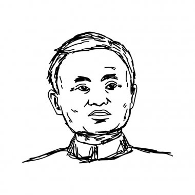Chiang Rai, Tayland - 25 Nisan: el kurucusu portresi ve yürütme başkanı Alibaba grubu Jack Ma 25 Nisan 2017 üzerinde Chiang rai, Tayland çekilmiş