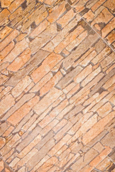 Poza naturalnych wapiennych brickwall tekstura zamknąć widok. — Zdjęcie stockowe