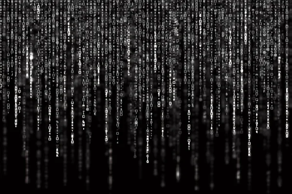 Digitaler abstrakter Hintergrund, schwarz-weiße Matrix — Stockfoto
