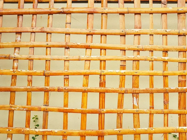 Valla de bambú asiática utilizada como fondo —  Fotos de Stock