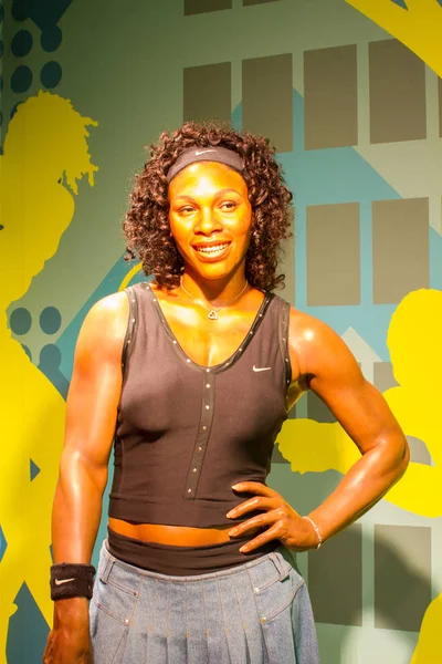 Bangkok, Tayland - 19 Aralık: Bir mumya Serena Williams ekranda Madame Tussauds, 19 Aralık 2015 Bangkok, Tayland.