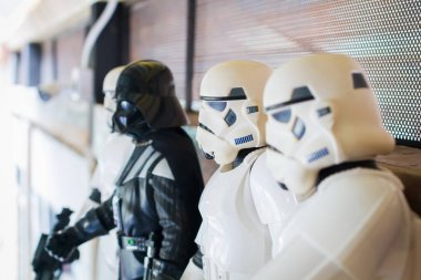 Bangkok, Tayland - 19 Ekim: Yakın çekim fırtına askerleri ordu resimler Bangkok, Tayland için 19 Ekim 2017 ekranda. Shwllow alan derinliği. Orta üzerinde duruluyor.