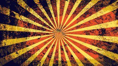 Sanat için kullanılan sunburst ışınları resimde arka plan doku