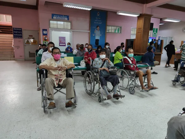 Chiang Rai Thailand März Drei Nicht Identifizierte Asiatische Patienten Mit — Stockfoto