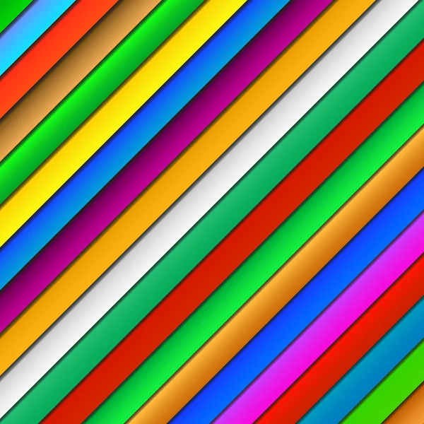 Rayas coloridas brillantes, color del arco iris, fondo del vector — Vector de stock