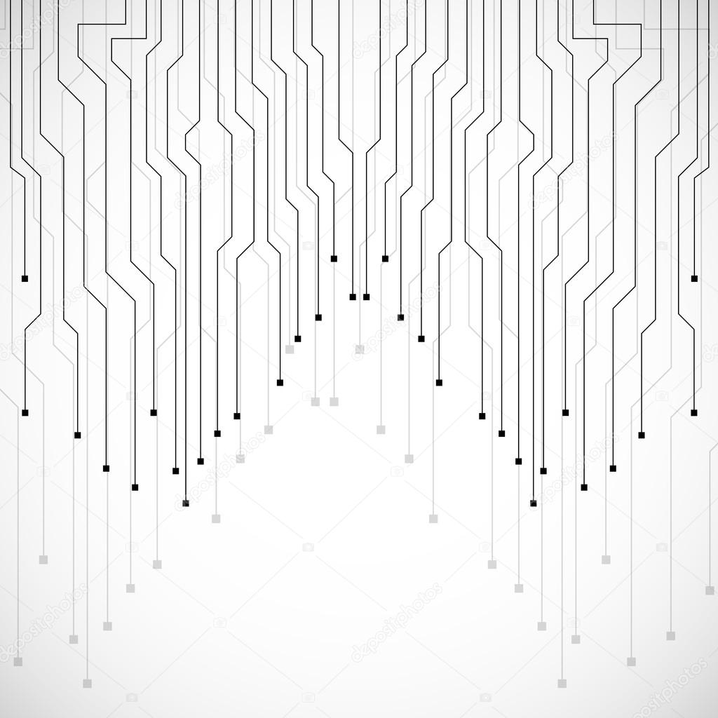 Abstract circuit board, technology background, vector illustration