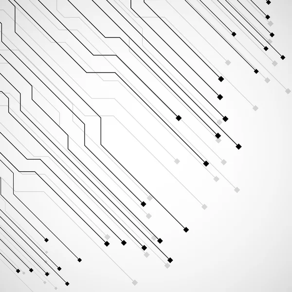 Carte de circuits imprimés, fond technologique, illustration vectorielle eps 10 — Image vectorielle