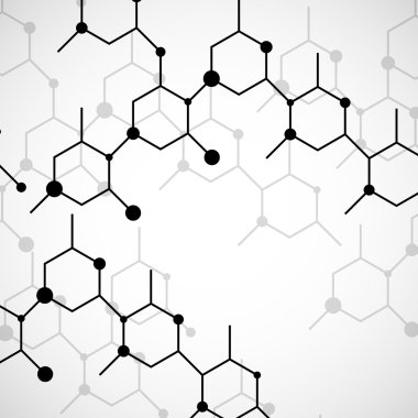 Dna molekülünün yapısı. Geometrik arka plan
