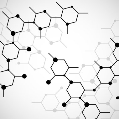 Dna molekülünün yapısı. Geometrik arka plan