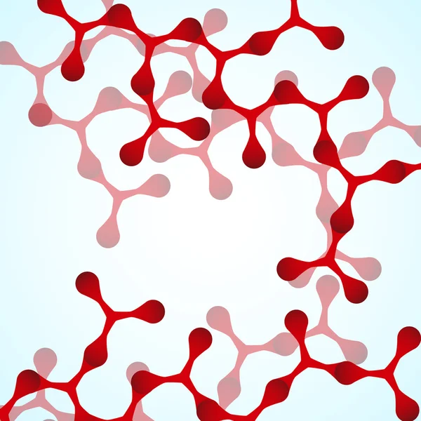 Molekülstruktur. dna. Abstrakter Hintergrund, Wissenschaft — Stockvektor
