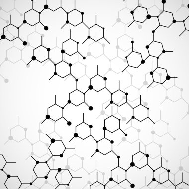 Dna molekülünün yapısı. Geometrik arka plan