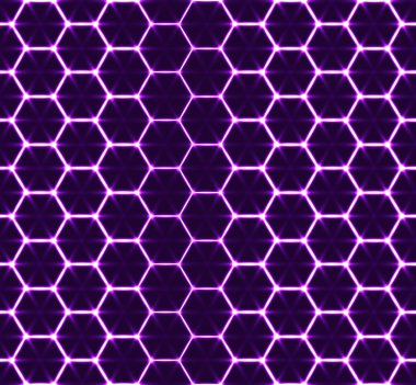 Petek seamless modeli. Vektör geometrik arka plan, parlak stil