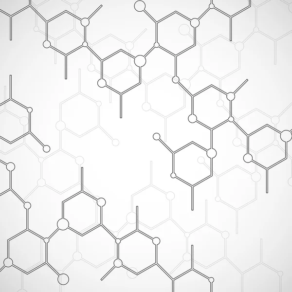 Structure molécule d'ADN. Fond abstrait géométrique — Image vectorielle