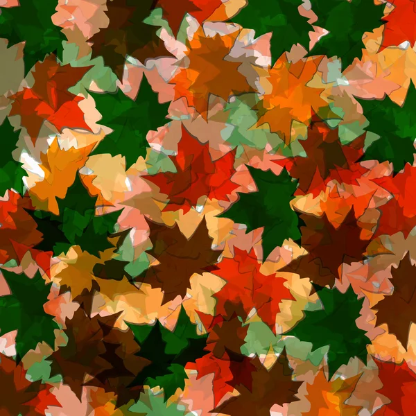 Autumn background of maple leaves. Colofrul image — Stock Vector