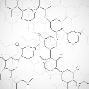 Dna molekülünün yapısı. Geometrik arka plan