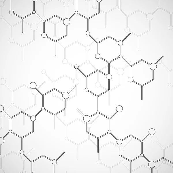 Structure molécule d'ADN. Fond abstrait géométrique — Image vectorielle