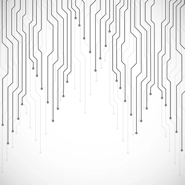 Carte de circuits imprimés, fond technologique, illustration vectorielle eps 10 — Image vectorielle