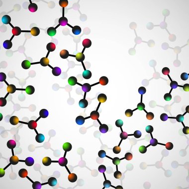 Molekül yapısı. DNA'sı. Arka plan. Vektör çizim