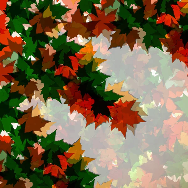 Herbst Hintergrund von Ahornblättern. Kolofrul-Bild — Stockvektor