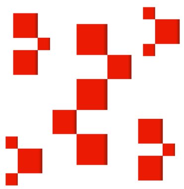 Kareler, geometrik şekiller, parlak vektör arka plan