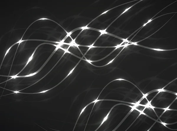 Абстрактные светящиеся волнистые линии, футуристический фон, вектор — стоковый вектор