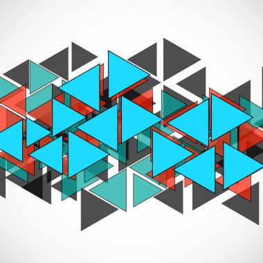 Üçgenler ile soyut geometrik arka plan. Modern tarz