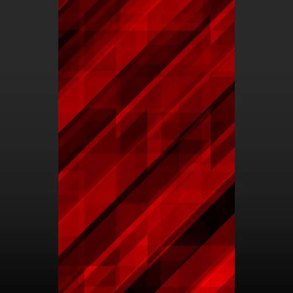 Abstracte rood mozaïek banner op zwarte achtergrond — Stockvector