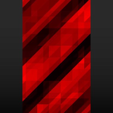 Siyah arka plan afiş soyut kırmızı Mozaik