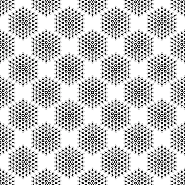 Abstraktes, nahtloses Muster mit Würfeln aus Linien und Punkten. moderne stilvolle Textur. geometrischer Hintergrund — Stockvektor