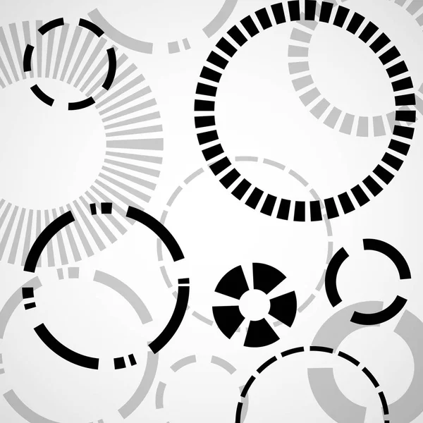 Daireler, geometrik şekiller, vektör arka plan