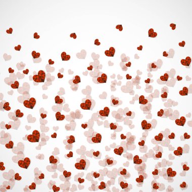 Sevgililer günü kalpleri, doku zemin ile arka plan