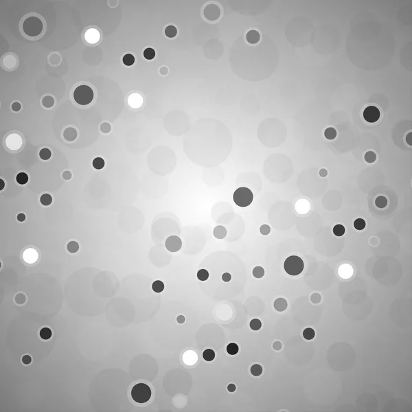 Абстрактный фон с серыми точками и кругами — стоковый вектор