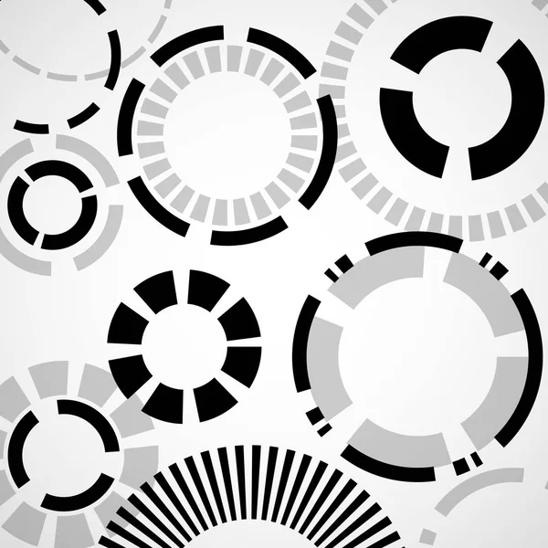 Daireler, geometrik şekiller, vektör arka plan