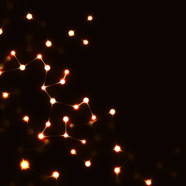 Soyut Dna molekül yapısı, parlak arka plan. Vektör