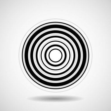 Soyut teknoloji çevrelerinde, geometrik logo, vektör çizim