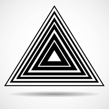 Çizgiler, geometrik logosu, vektör ile soyut teknoloji üçgen