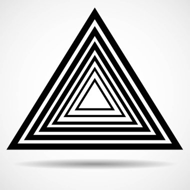 Çizgiler, geometrik logosu, vektör ile soyut teknoloji üçgen